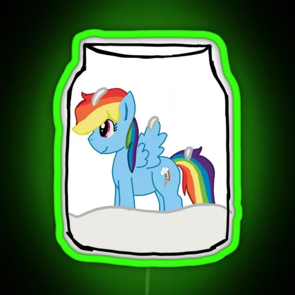 Rainbow Dash RGB Neon Sign