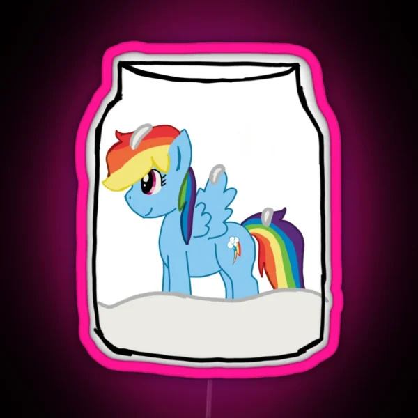 Rainbow Dash RGB Neon Sign