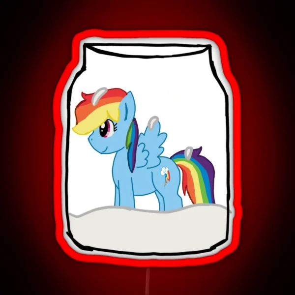 Rainbow Dash RGB Neon Sign