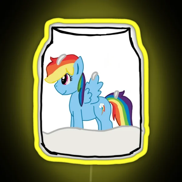 Rainbow Dash RGB Neon Sign