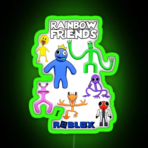 Rainbow Friends RGB Neon Sign