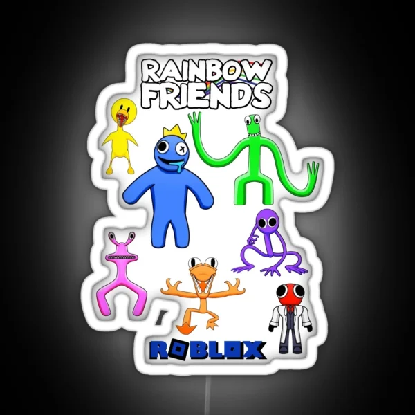 Rainbow Friends RGB Neon Sign