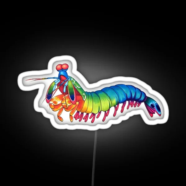 Rainbow Mantis Shrimp RGB Neon Sign