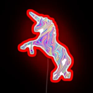 Rainbow Oil Spill Unicorn Tumblr RGB Neon Sign