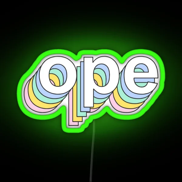 Rainbow Ope RGB Neon Sign
