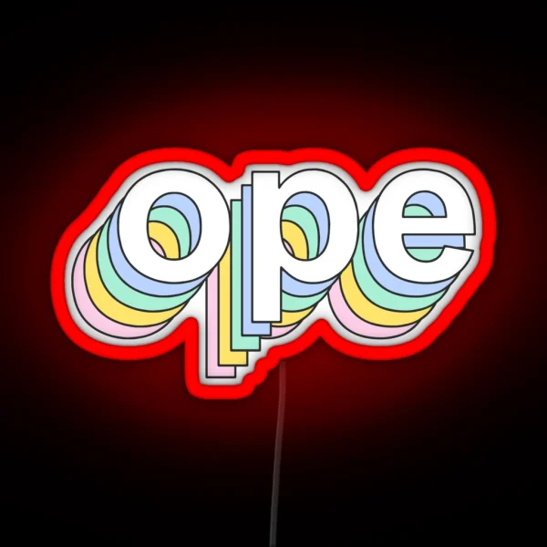 Rainbow Ope RGB Neon Sign