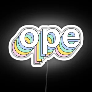 Rainbow Ope RGB Neon Sign