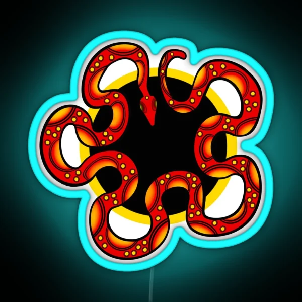Rainbow Serpent Version 2 RGB Neon Sign