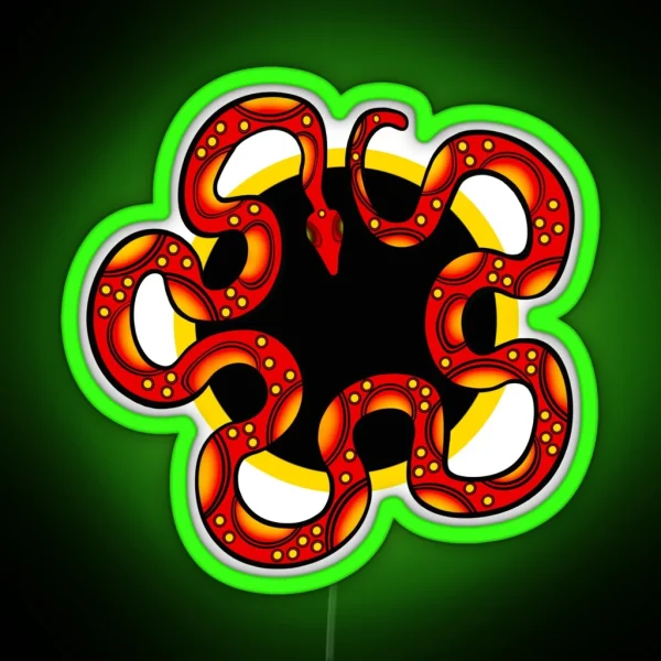 Rainbow Serpent Version 2 RGB Neon Sign