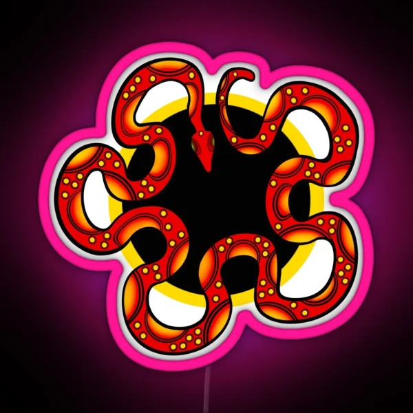 Rainbow Serpent Version 2 RGB Neon Sign