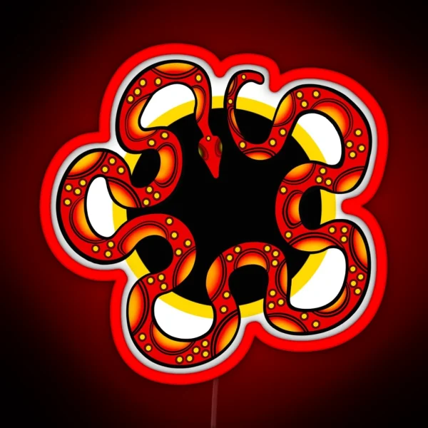 Rainbow Serpent Version 2 RGB Neon Sign