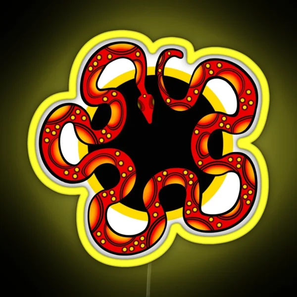 Rainbow Serpent Version 2 RGB Neon Sign