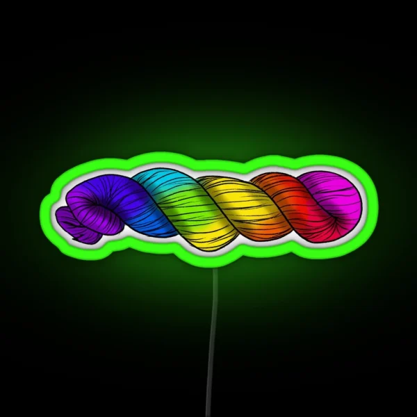 Rainbow Skein RGB Neon Sign