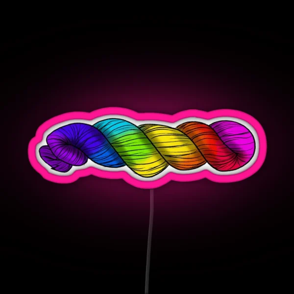 Rainbow Skein RGB Neon Sign
