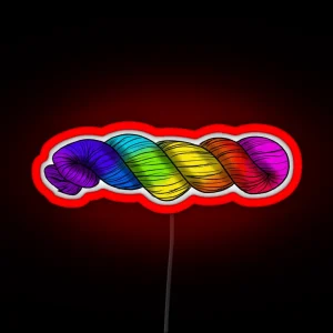 Rainbow Skein RGB Neon Sign