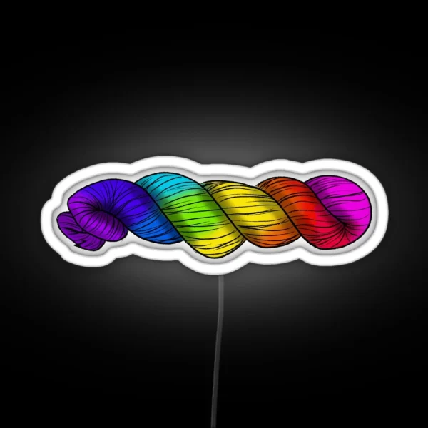 Rainbow Skein RGB Neon Sign