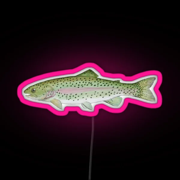 Rainbow Trout RGB Neon Sign