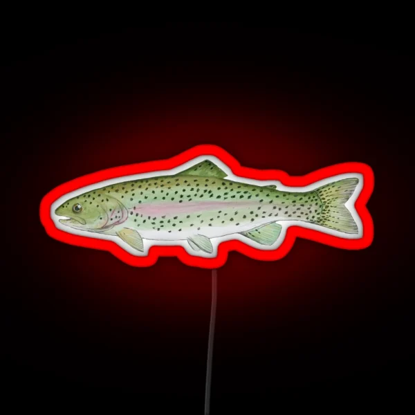Rainbow Trout RGB Neon Sign