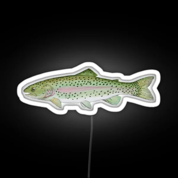 Rainbow Trout RGB Neon Sign