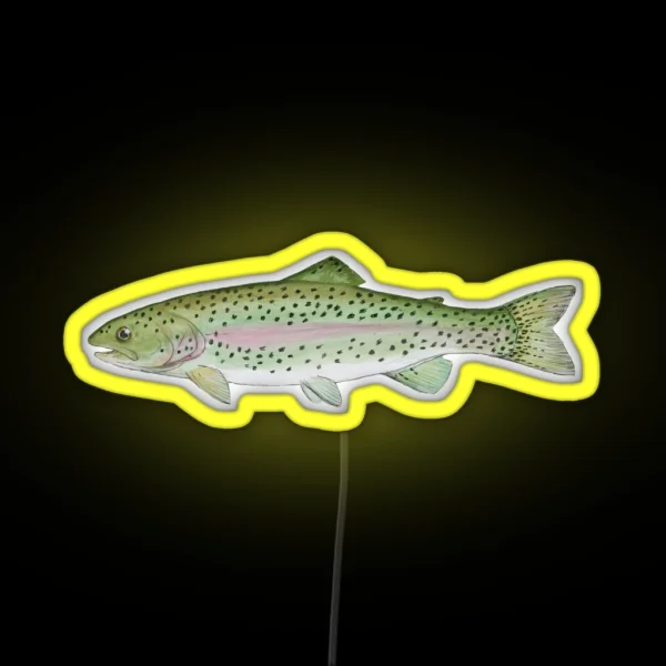 Rainbow Trout RGB Neon Sign