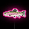Rainbow Trout RGB Neon Sign in Pink