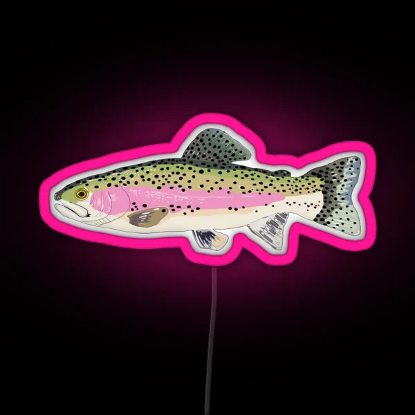 Rainbow Trout RGB Neon Sign