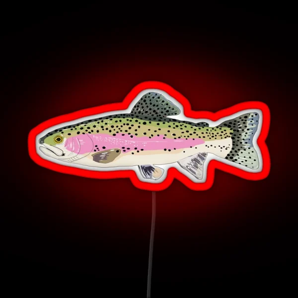Rainbow Trout RGB Neon Sign