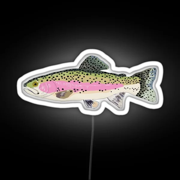 Rainbow Trout RGB Neon Sign