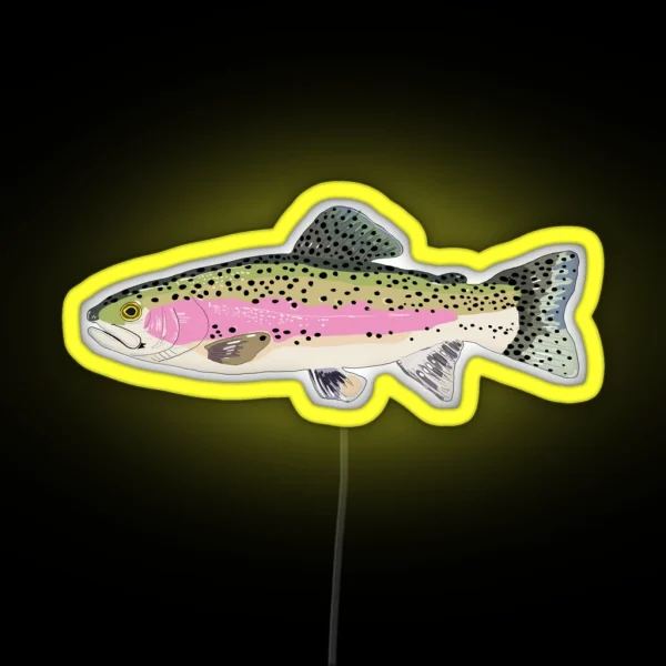 Rainbow Trout RGB Neon Sign
