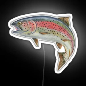 Rainbow Trout RGB Neon Sign