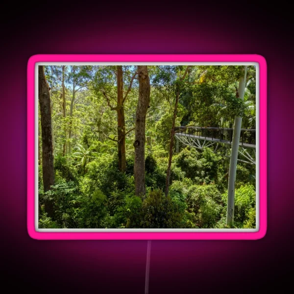 Rainforest Elevated Walkway RGB Neon Sign