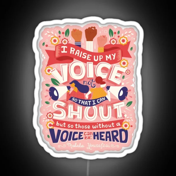 Raise Your Voice RGB Neon Sign