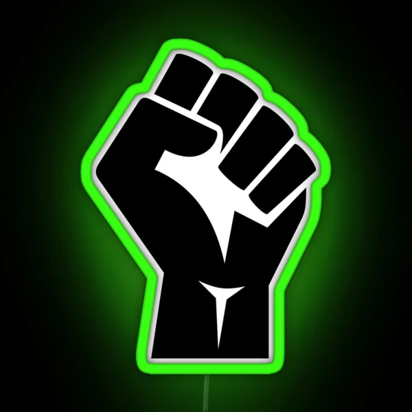 Raised Fist RGB Neon Sign
