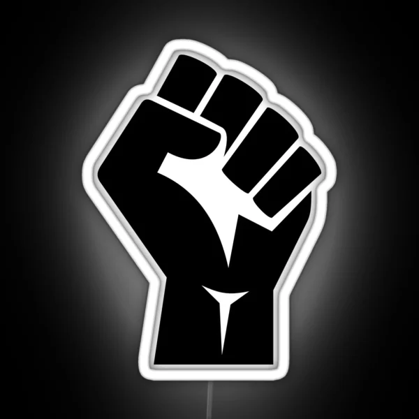 Raised Fist RGB Neon Sign