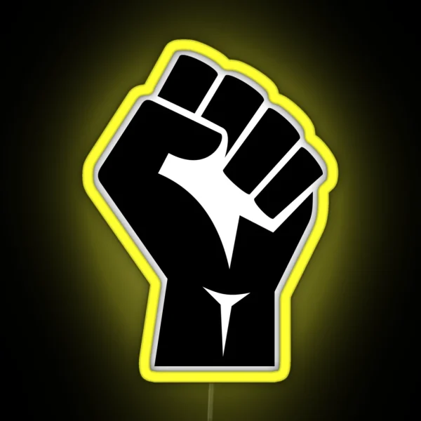 Raised Fist RGB Neon Sign
