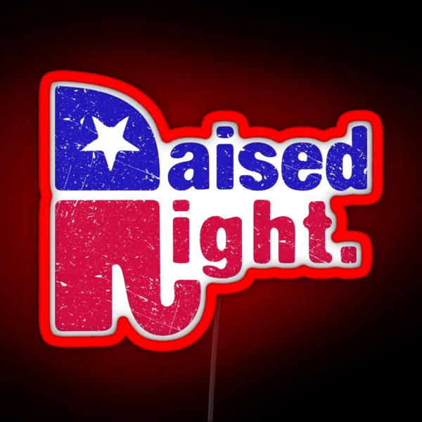 Raised Right Republican Elephant RGB Neon Sign