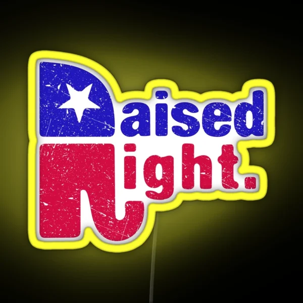 Raised Right Republican Elephant RGB Neon Sign