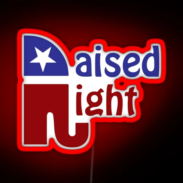 Raised Right RGB Neon Sign