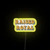 Raised Royal RGB Neon Sign in Yellow