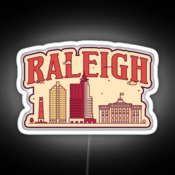 Raleigh City RGB Neon Sign