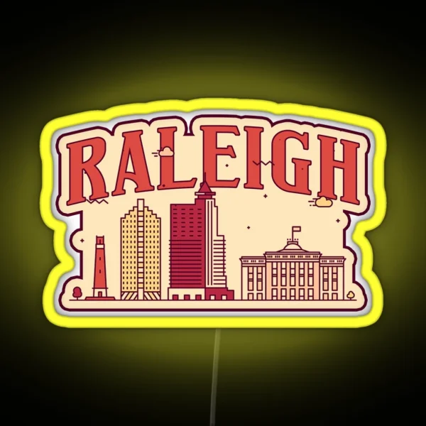Raleigh City RGB Neon Sign