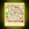 raleigh-city-map-with-neon-sign-in-vibrant-mosaic-colors
