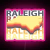 vintage rgb neon sign for raleigh nc souvenirs in pink