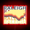 Raleigh NC Souvenirs North Carolina Vintage RGB Neon Sign Red