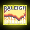 Vintage Raleigh, NC Souvenirs North Carolina RGB Neon Sign.
