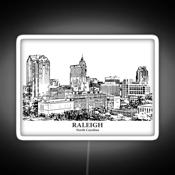 Raleigh North Carolina RGB Neon Sign