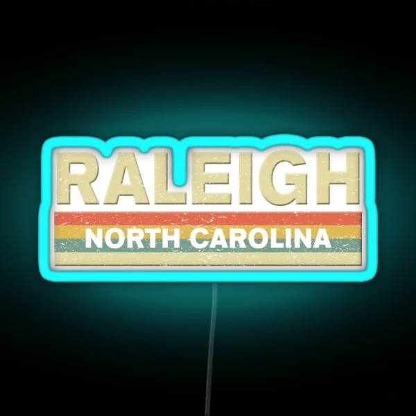 Raleigh North Carolina RGB Neon Sign