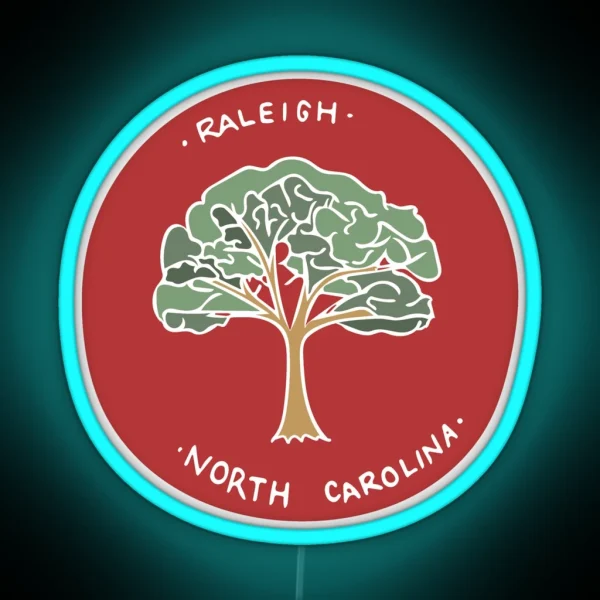 Raleigh North Carolina RGB Neon Sign
