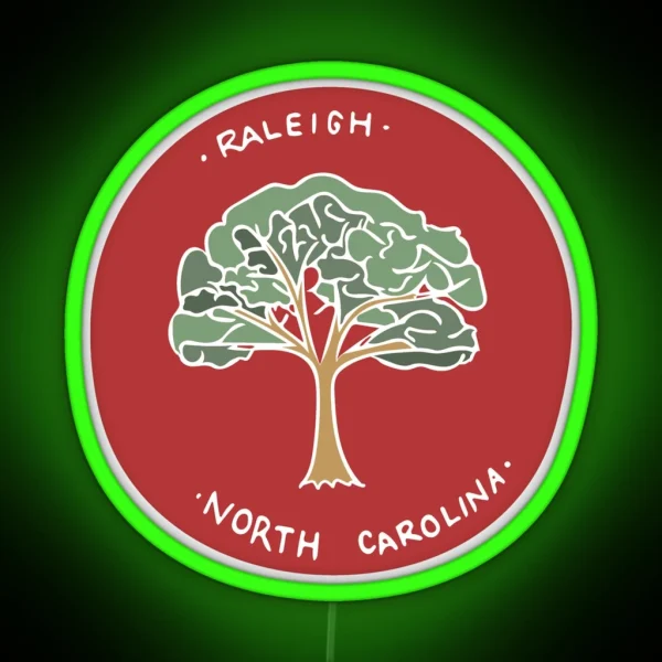 Raleigh North Carolina RGB Neon Sign