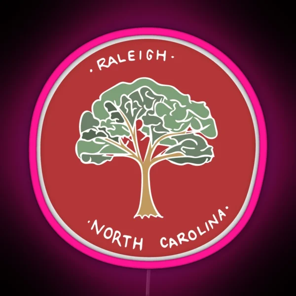 Raleigh North Carolina RGB Neon Sign